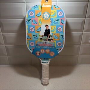 Franklin Sports Youth Paddle Fruit Graphic Fiberglass Polymer Racquet Pickleball